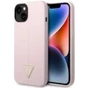 Guess GUHCP14MSLTGU Apple iPhone 14 Plus / 15 Plus 6.7″ violetinės spalvos kietas dėklas Silicone Triangle