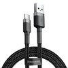 Baseus Cafule kabelis USB-C 3A 0.5m - Pilkas / Juodas
