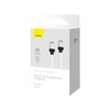 Greito įkrovimo kabelis Baseus USB-C su Coolplay Series 2m, 20W (baltas)