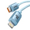 USB-C laidas prie „iP Baseus Crystal Shine“, 20W, 2m (mėlyna)