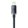 Baseus Crystal Shine kabelis USB į Lightning, 2.4A, 2m juodos spalvos