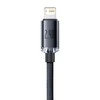 Baseus Crystal Shine kabelis USB į Lightning, 2.4A, 2m juodos spalvos