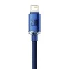 Baseus Crystal Shine USB - Lightning kabelis 2.4A 2m - Mėlynas