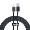 Baseus Crystal Shine kabelis USB į Lightning, 2.4A, 2m juodos spalvos
