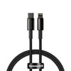 Baseus USB Type C - Lightning cable Power Delivery fast charge 20W 1m juodas (CATLWJ-01) (Juodas)
