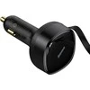 Automobilinis įkroviklis Baseus Enjoyment su kabeliu USB-C, 33W (juodas)