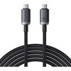 Baseus Crystal Shine Series Data kabelis USB-C - USB-C 100W 1,5m juodos spalvos