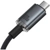Baseus Crystal Shine Series Data kabelis USB-C - USB-C 100W 1,5m juodos spalvos