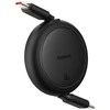 Baseus Free2Pull Mini USB-C į USB-C USB laidas, 60 W, 1, (juodas)