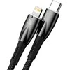 USB-C laidas, skirtas Lightning Baseus Glimmer Series, 20W, 2m (juodas)