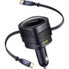"Baseus PD" automobilinis įkroviklis 2x USB prievadas 90W, juodas