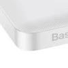 LiPo išorinis akumuliatorius (Powerbank) 10000mAh 15W 5V 3A 2xUSB + USB C Bipow baltas BASEUS