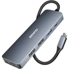 BENFEI adapter hub 5 in 1 USB-C to 4K HDMI USB-C 100W PD 3x USB A pilka