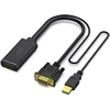 Book On Demand BENFEI adapter VGA to HDMI 1080P with audio juodas