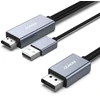 BENFEI cable HDMI to DisplayPort 4K 60Hz 2K 144Hz 1080P 165Hz unidirectional 1.8 m pilka