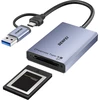 BENFEI card reader USB-C USB-A 3.2 Gen 2 for CFexpress Type B 10Gbps pilka