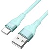 BWOO kabelis USB – USB-C 1m 3A minimalistinis silikoninis žalias X280C