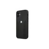 BMW BMHCP12MRSPPK Apple iPhone 12 / 12 Pro 6,1″ juodos spalvos kietas dėklas Leather Curve Perforate