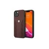 Apple iPhone 13 BMW dėklas odinis Curve Perforate (BMHCP13MRSPPR) raudonos spalvos