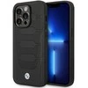 BMW BMHMP14X22RPSK dėklas Apple iPhone 14 Pro Max 6.7″ juodos spalvos Leather Seats Pattern MagSafe