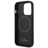 Apple iPhone 14 Pro Max BMW dėklas Signature Logo Imprint Magsafe juodos spalvos