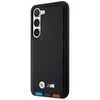 Samsung Galaxy S23 Ultra BMW odinis dėklas Stamp Tricolor (BMHCS23L22PTDK) juodos spalvos