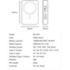 Powerbank BWOO Power bank magnetinis 20W 10000 mAh balta