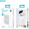 Powerbank BWOO Power bank magnetinis 20W 10000 mAh balta