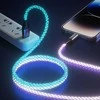 BWOO 27W kabelis X279C-L USB-C į žaibo jungtį su RGB spalvotu apšvietimu