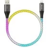 BWOO 27W kabelis X279C-L USB-C į žaibo jungtį su RGB spalvotu apšvietimu