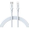 BWOO Cable USB-C - Lightning 2m 27W ABS + TPE baltas