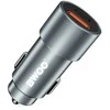 BWOO 38W greitasis automobilinis įkroviklis BO-CC73 QC 18W + PD 20W, pilkai sidabrinis