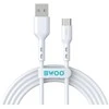 BWOO 3A kabelis BO-X172C USB-A į USB-C 1 m, baltas