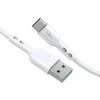 BWOO Cable USB - USB-C 2m 3A baltas