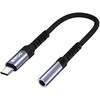 Oem BWOO garso adapterio kabelis BZ47 aux 3,5 mm į USB-C juodas