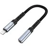 Oem BWOO garso adapterio kabelis BZ48 aux 3,5 mm į žaibolaidį juodas