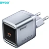BWOO BO-CDA236 GaN wall charger 1xUSB-C 3A PD 30W pilkas with PPS