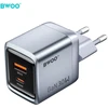 Canyon BWOO BO-CDA237 wall charger 1xUSB-A + 1xUSB-C 3A PD 30W + QC 18W pilkas with PPS