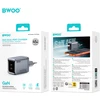 Mathorn BWOO BO-CDA239 wall charger 2xUSB-C 3A PD 45W pilkas with PPS