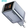 Mathorn BWOO BO-CDA240 wall charger 1xUSB-A + 1xUSB-C 3A PD 45W + QC 18W pilkas with PPS