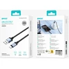 Usams BWOO BO-X401C braided cable USB-A - USB-C 1m Fast Charging 3A juodas