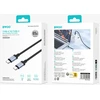 BWOO BO-X401CC braided cable USB-C - USB-C 1m PD 65W juodas
