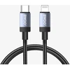BWOO BO-X401CL pintas kabelis USB-C - Lightning 1m PD 30W juodas