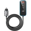 BWOO kroviklis automobiliui PD RGB CC107 1x USB-C 1x USB 30W juodas