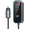 BWOO kroviklis automobiliui PD RGB CC107 1x USB-C 1x USB 30W juodas