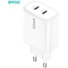 BWOO CDA206 PD 35W sieninis įkroviklis 1x USB-C jungtis baltas