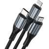BWOO greitas 3 in 1 USB 3A įkrovimo kabelis X274
