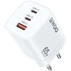BWOO Greitas 65 W GaN kelioninis įkroviklis CDA147 2 x USB-C, 1 x USB-A