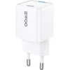 BWOO GaN PD sieninis įkroviklis 1x USB-C prievadas 1A 30W, baltas