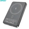 BWOO P82 BO 10000mah 15w power bank wireless charging dark pilkas